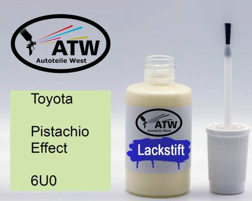 Toyota, Pistachio Effect, 6U0: 20ml Lackstift, von ATW Autoteile West.